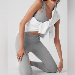 Alo Ribbed High-Waist 7/8 Blissful Legging